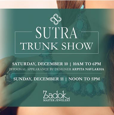 Sutra Jewelry Trunk Show this Weekend